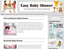 Tablet Screenshot of easy-baby-shower.com